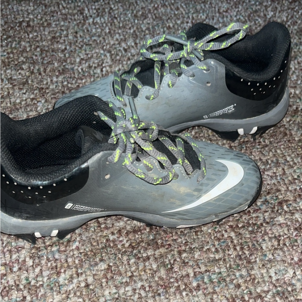 Nike Gray and Black Cleats